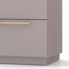 Kit 2 Mesas De Cabeceira Dubai 2 Gavetas Fendi Vr