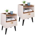 Kit 2 Mesas De Cabeceira Nicho Jogo De Mesinhas Quarto 1 Gave