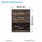 Kit 2 Mesas De Cabeceira Plus 2 Gavetas - Pr Móveis