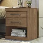 Kit 2 Mesas De Cabeceira Plus 2 Gavetas - Pr Móveis