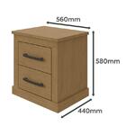 Kit 2 Mesas De Cabeceira Rustic - Móveis Lopas