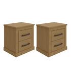 Kit 2 Mesas De Cabeceira Rustic - Móveis Lopas