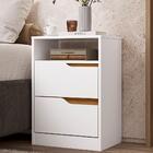 Kit 2 Mesas De Cabeceira Sole Com 2 Gavetas E Nicho