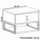 Kit 2 Mesas De Cabeceira Suspensa 1 Gaveta 004014 Dcasa
