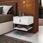 Kit 2 Mesas De Cabeceira Suspensa 1 Gaveta 004014 Dcasa