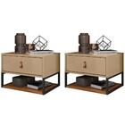 Kit 2 Mesas De Cabeceira Suspensa 1 Gaveta 00414 Dcasa