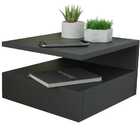 Kit 2 Mesas De Cabeceira Suspensa 1 Gaveta Inferior Preto