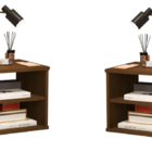 Kit 2 Mesas De Cabeceira Suspensa Mark - Canela