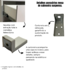 Kit 2 Mesas De Cabeceira Suspensa Retrô 1 Gaveta 100% Mdf Pla