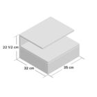 Kit 2 Mesas De Cabeceira Suspensas Piccola Pretas Gaveta Infe