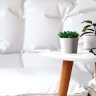 Kit 2 Mesas De Centro E Apoio Retrô Valentina - Branco - Ej M