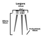 Kit 2 Mesas De Centro E Apoio Retrô Valentina - Branco - Ej M