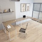 Kit 2 Mesas De Escritório Em L Estilo Industrial 1,50mx1,50m