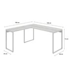 Kit 2 Mesas De Escritório Em L Estilo Industrial 1,50mx1,50m