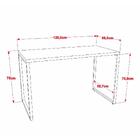 Kit 2 Mesas De Escritório Office 120cm Estilo Industrial Pris