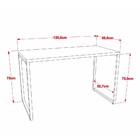 Kit 2 Mesas De Escritório Office 120cm Estilo Industrial Pris