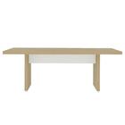 Kit 2 Mesas De Escritório Reunião 200cm Corp A06 Carvalho/bra