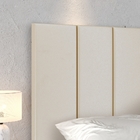 Kit 2 Mesas Estilo 1 Gaveta Off White/freijó Cabeceira Julia