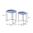 Kit 2 Mesas Laterais Atenas Preto