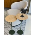 Kit 2 Mesas Laterais Karla - Baixa / Alta, Tampo Redondo Karl