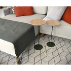 Kit 2 Mesas Laterais Karla - Média / Alta, Tampo Redondo Itap