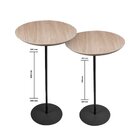 Kit 2 Mesas Laterais Karla - Media/alta, Tampos Redondos Bp I