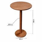 Kit 2 Mesas Laterais Madeira Maciça, Pintura Em Laca E Impres