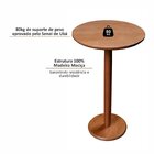 Kit 2 Mesas Laterais Madeira Maciça, Pintura Em Laca E Impres