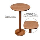 Kit 2 Mesas Laterais Madeira Maciça, Pintura Em Laca E Impres