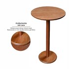 Kit 2 Mesas Laterais Madeira Maciça, Pintura Em Laca E Impres