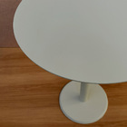 Kit 2 Mesas Laterais Monopé Laqueada 40 E 30 Cm - Off White