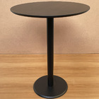 Kit 2 Mesas Laterais Monopé Laqueada 50 E 40 Cm - Preta