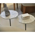 Kit 2 Mesas Laterais Norina - Baixa / Alta, Tampo Redondo Ime