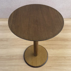 Kit 2 Mesas Lateral Monopé De Madeira 30 Cm - Castanho