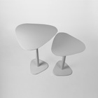 Kit 2 Mesas Paleta Monopé  Laqueada Para Sala - Off White