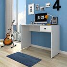 Kit 2 Mesas Para Computador Escrivaninha 101cm Branco