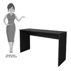 Kit 2 Mesas Para Computador Escrivaninha 136cm Slim Preto