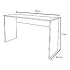 Kit 2 Mesas Para Computador Escrivaninha 136cm Slim Preto