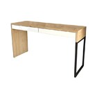 Kit 2 Mesas Para Computador Escrivaninha 2 Gavetas Desk Natur