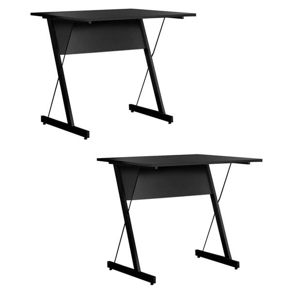 Kit 2 Mesas Para Computador Escrivaninha Zetta 90cm Pés Metál