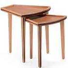 Kit 2 Mesasinho Luck Ozki 55 Cm Madeira Eucalipto Cedro Corda