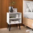 Kit 2 Mesinhas Apoio Lateral Cama Nicho Prateleira Jogo Mesa