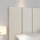 Kit 2 Mesinhas Apoio Off White Painel Cinamomo Tv 32 Polegada