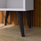 Kit 2 Mesinhas Decore Branco Nicho Porta Objetos Cabeceira Su