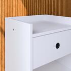 Kit 2 Mesinhas Decore Branco Nicho Porta Objetos Cabeceira Su