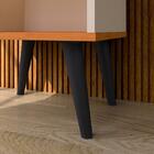 Kit 2 Mesinhas Decore Off/cinamomo Nicho Porta Objetos Pés Pa