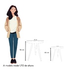 Kit 2 Mesinhas Laterais De Canto Apoio Redonda 44 E 56 Cm Bra