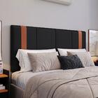 Kit 2 Mesinhas Preto/cinamomo Compacta Prateleira Cabeceira S