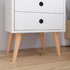 Kit 2 Mesinhas Retrô Cabeceira Suspensa Júlia Cama Box Queen