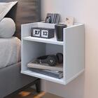 Kit 2 Mesinhas Suspensa Madri Prateleira Divisória Cabeceira